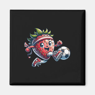 Erdbeeren Fußballspieler Süß Kawaii Fuß Frucht Magnet