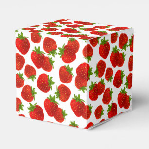 Erdbeeren-Gastgeschenk Geschenkschachtel