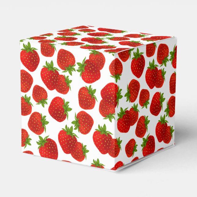 Erdbeeren-Gastgeschenk Geschenkschachtel (Rückseite)