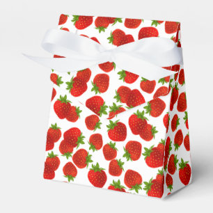 Erdbeeren-Gastgeschenk Geschenkschachtel