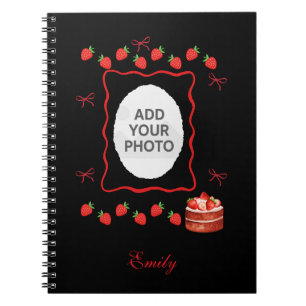 Erdbeeren Geburtstags Notizbuch Geschenk Notizblock