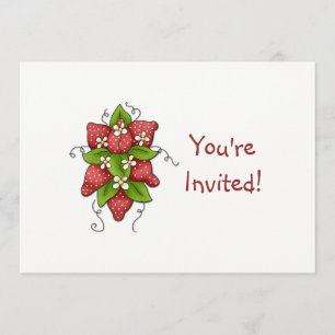 Erdbeeren Geburtstagspartei Einladung