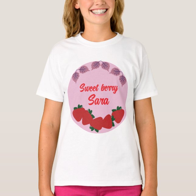 Erdbeeren Geburtstagsparty T-Shirt (Vorderseite)