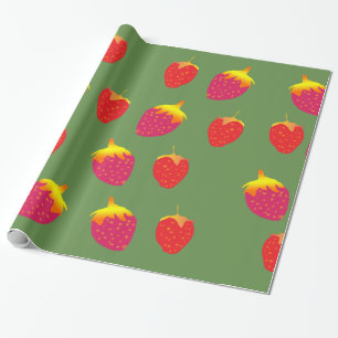 Erdbeeren Geschenkpapier