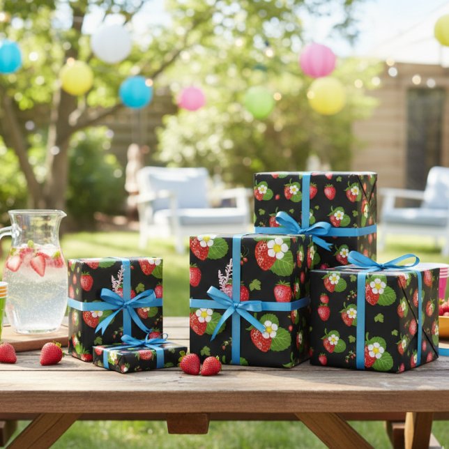 Erdbeeren Geschenkpapier (Von Creator hochgeladen)
