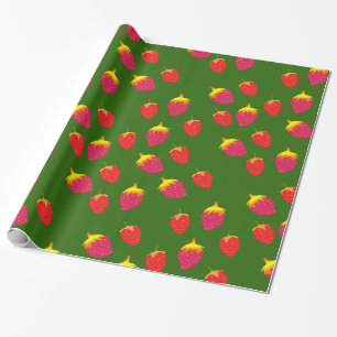 Erdbeeren Geschenkpapier