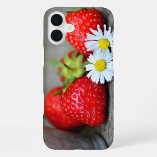 Erdbeeren Handyhülle iPhone 16 Plus Hülle