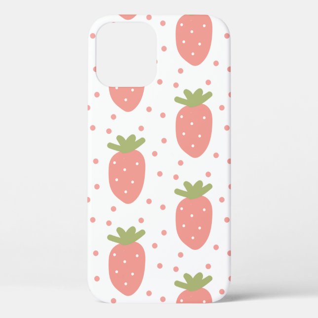 Erdbeeren-Hintergrund für Früchte Case-Mate iPhone Hülle (Rückseite)