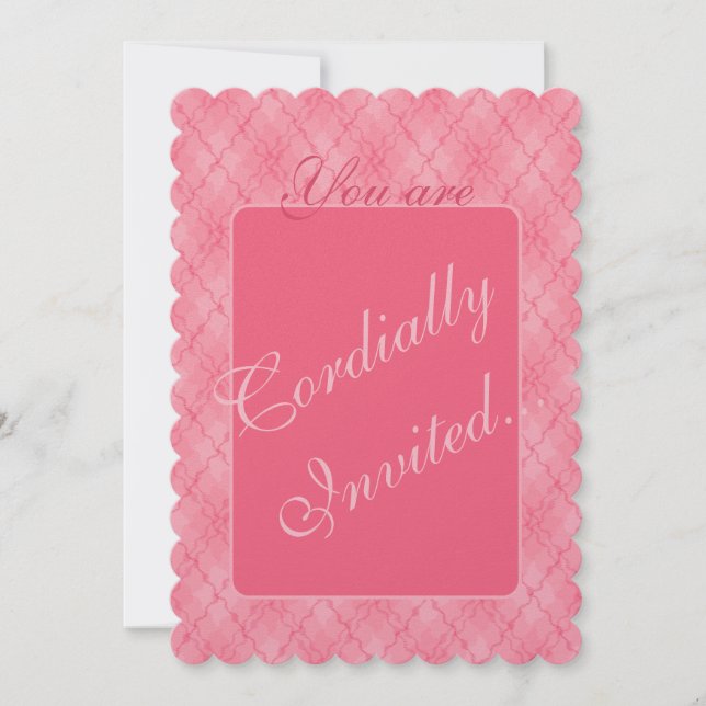 Erdbeeren in Creme Einladung (Vorderseite)