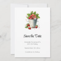 Erdbeeren in einem Eimer