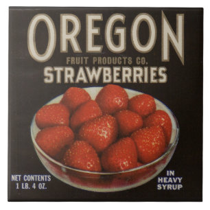 Erdbeeren in Oregon 1930 Fliese