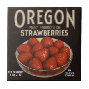 Erdbeeren in Oregon 1930 Fliese