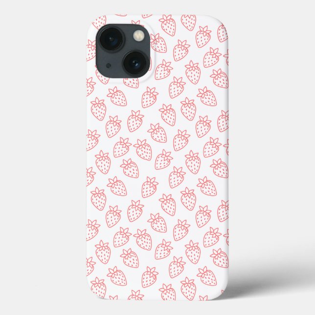 Erdbeeren iPhone 13 Hülle (Rückseite)