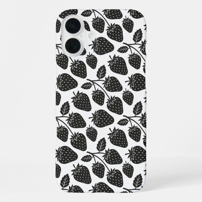 Erdbeeren iPhone Hülle (Rückseite)