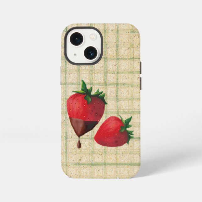 Erdbeeren iPhone Hülle (Rückseite)