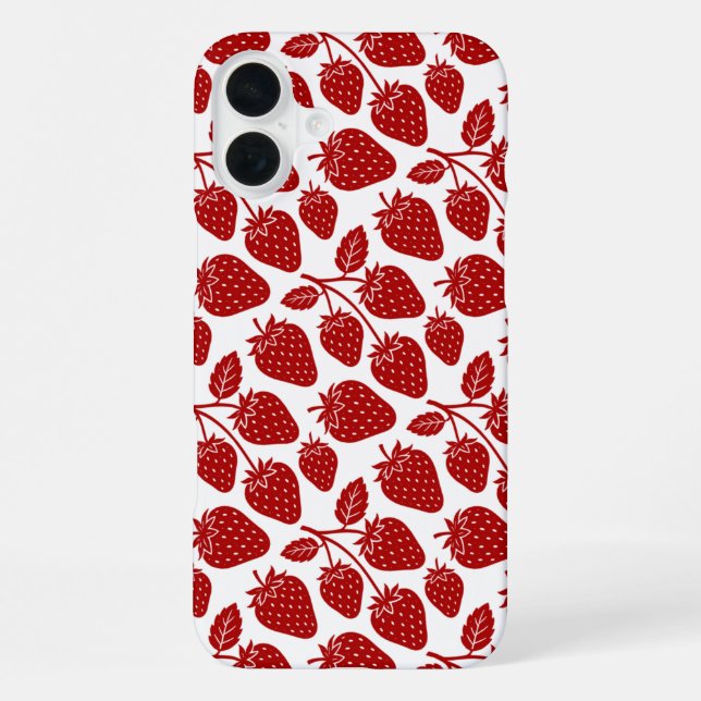 Erdbeeren iPhone Hülle (Rückseite)