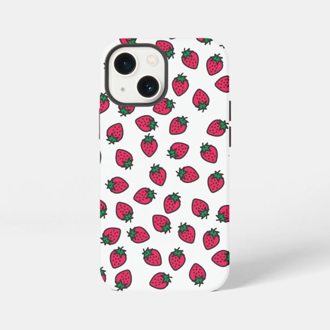 Erdbeeren iPhone Hülle (Rückseite)