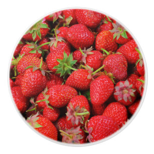Erdbeeren Keramikknauf