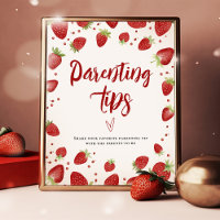 Erdbeeren Kindertipps 8x10 Tafelzeichen