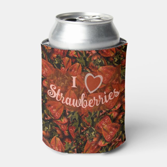 Erdbeeren können sich kühlen dosenkühler (Kanne Vorderseite)