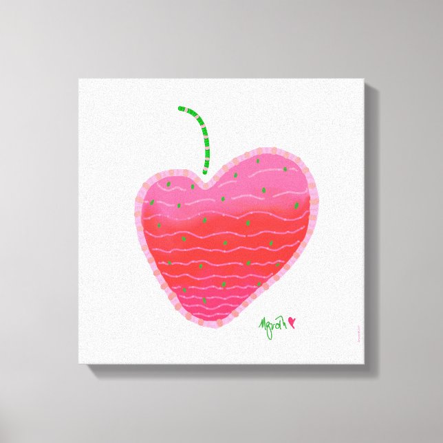 Erdbeeren Leinwand (Vorderseite)