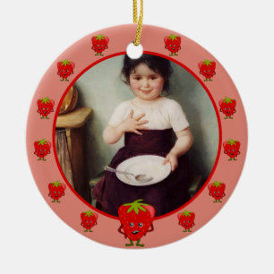 Erdbeeren Lover - Toon Erdbeeren rahmen benutzersp Keramik Ornament
