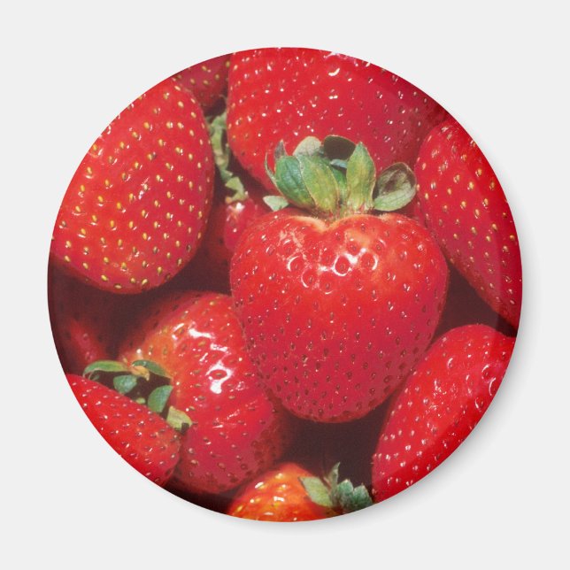 Erdbeeren Magnet (Vorne)