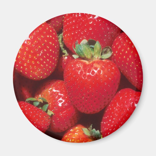 Erdbeeren Magnet (Vorne)