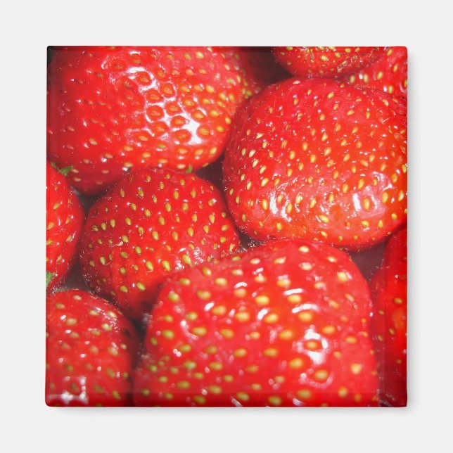 Erdbeeren Magnet (Vorne)