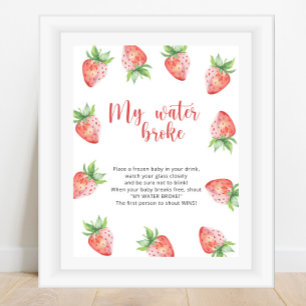 Erdbeeren - mein Fruchtwasser ist geplatzt Spiel Poster
