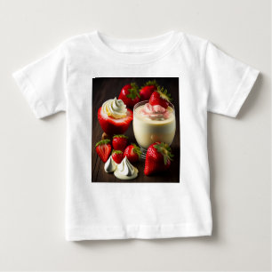 Erdbeeren mit Jogurt Baby T-shirt