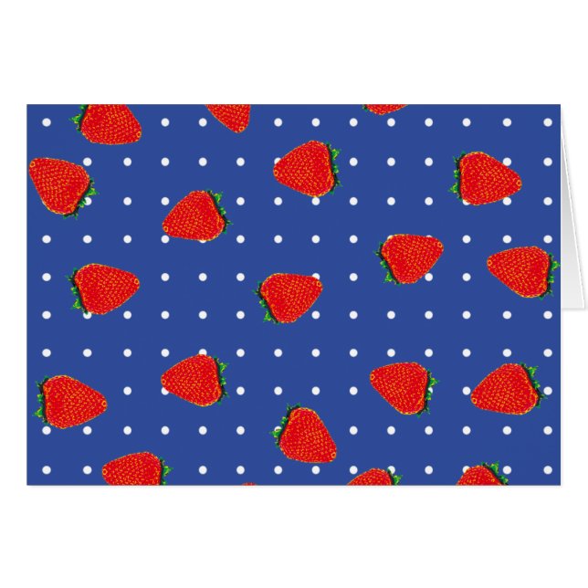 Erdbeeren mit Punkten (Vorderseite (Horizontal))