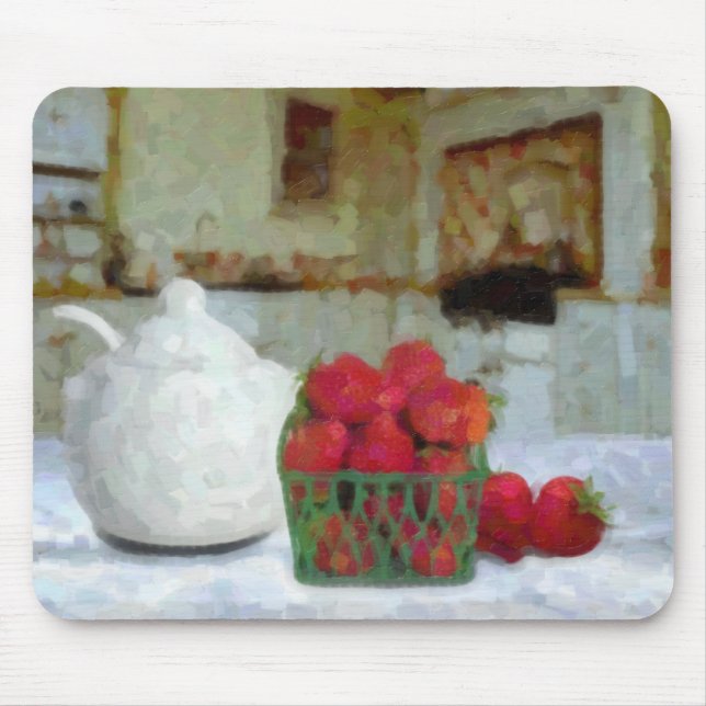 Erdbeeren Mousepad (Vorne)