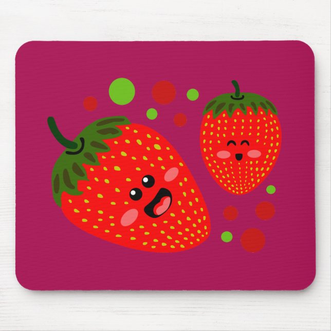 Erdbeeren Mousepad (Vorne)