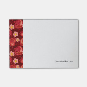 Erdbeeren Muster 2 2 Post-it Klebezettel