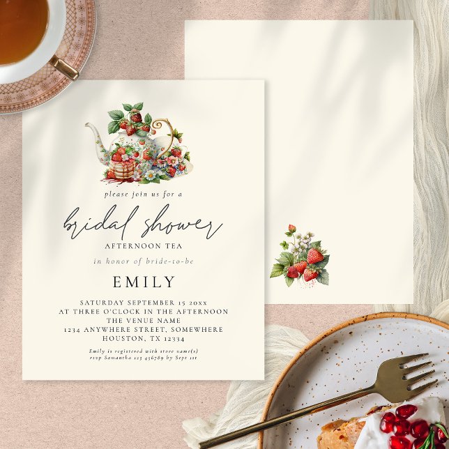 Erdbeeren Nachmittagstee Brautparty (Von Creator hochgeladen)