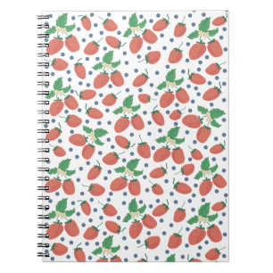 Erdbeeren Notizblock