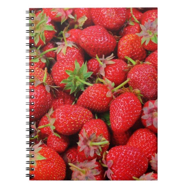 Erdbeeren Notizblock (Vorderseite)
