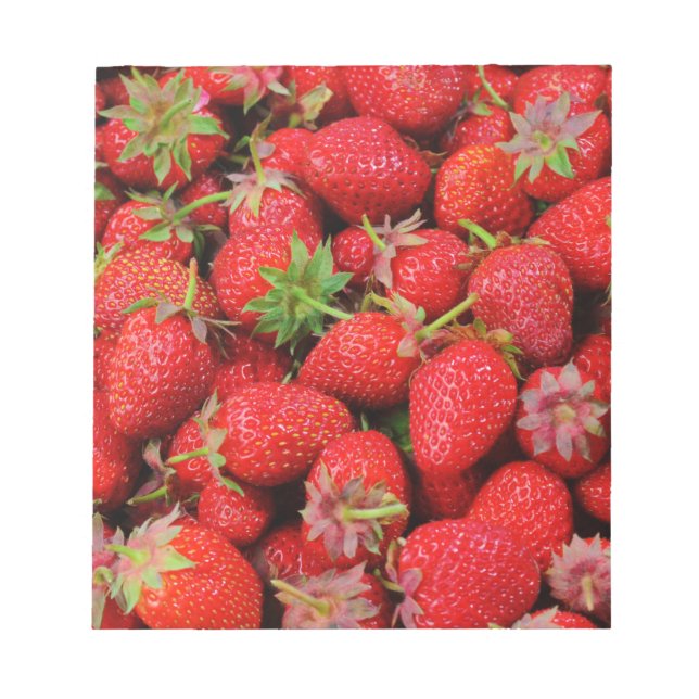 Erdbeeren Notizblock (Vorderseite)