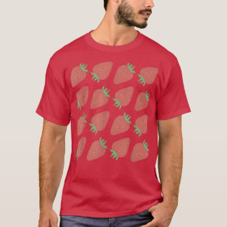 Erdbeeren Obst Lebensmittel Vegetarier Sommer Erdb T-Shirt