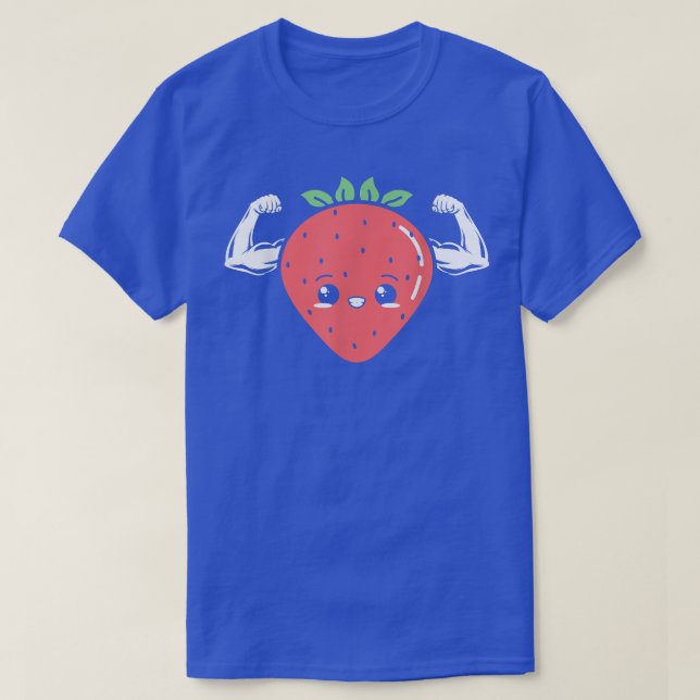 Erdbeeren Obst Lover Vegan Vegetarian Healthy T- T-Shirt (Design vorne)