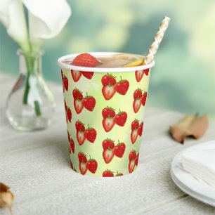 Erdbeeren Pappbecher