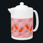 Erdbeeren Pink White Doodle Fruchtmuster<br><div class="desc">Handgezeichnete Erdbeeren Muster mit weißer und rosa Erdbeere.</div>