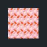 Erdbeeren Pink White Doodle Fruchtmuster Leinwanddruck<br><div class="desc">Handgezeichnete Erdbeeren Muster mit weißer und rosa Erdbeere.</div>