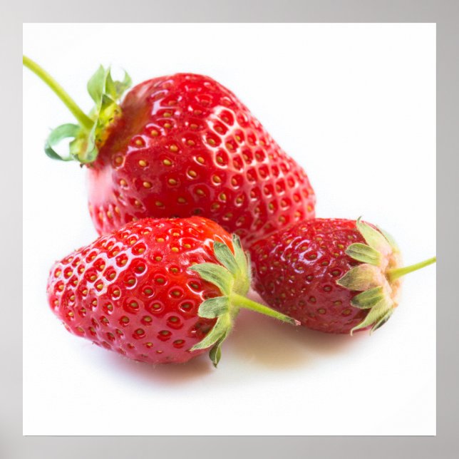 Erdbeeren Poster (Vorne)