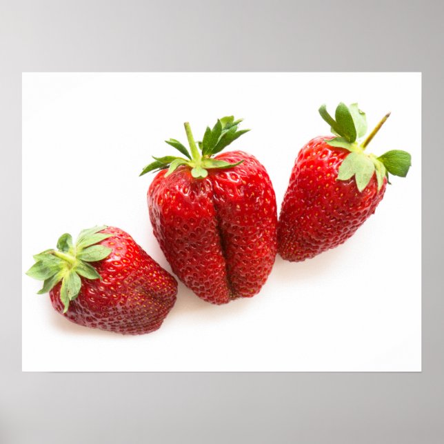 Erdbeeren Poster (Vorne)
