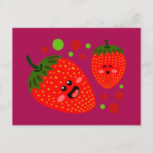 Erdbeeren Postkarte
