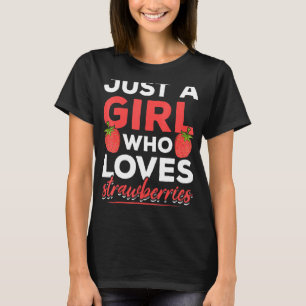 Erdbeeren Red Berry Summer Food Women Girls Str. T-Shirt