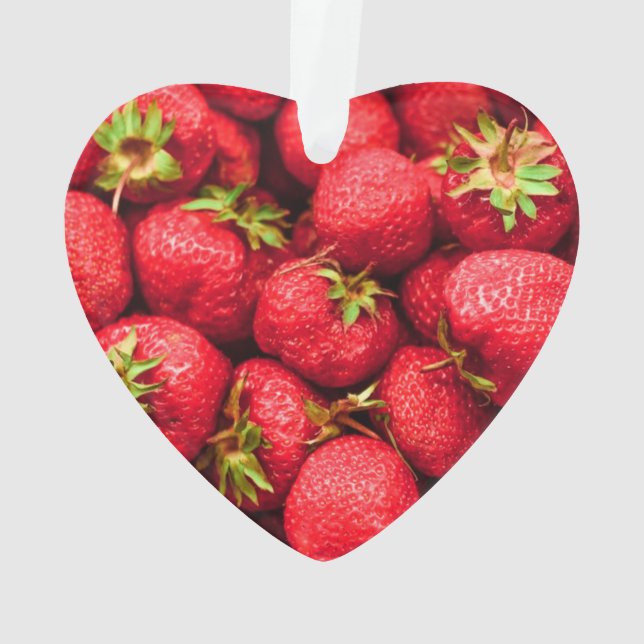 Erdbeeren Red Delicious Erdbeere Ornament (Rückseite)