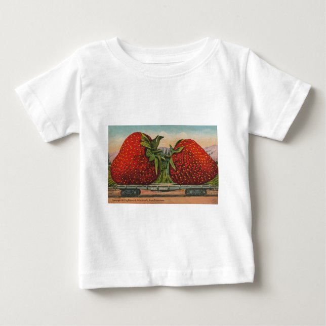 Erdbeeren Riesenalter Fruchtspass Baby T-shirt (Vorderseite)